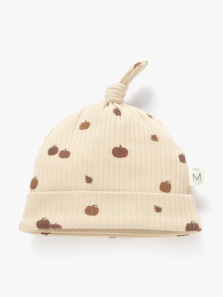 Ribbed Knotted Hat | Pumpkin for wholesale by Mila & Co.