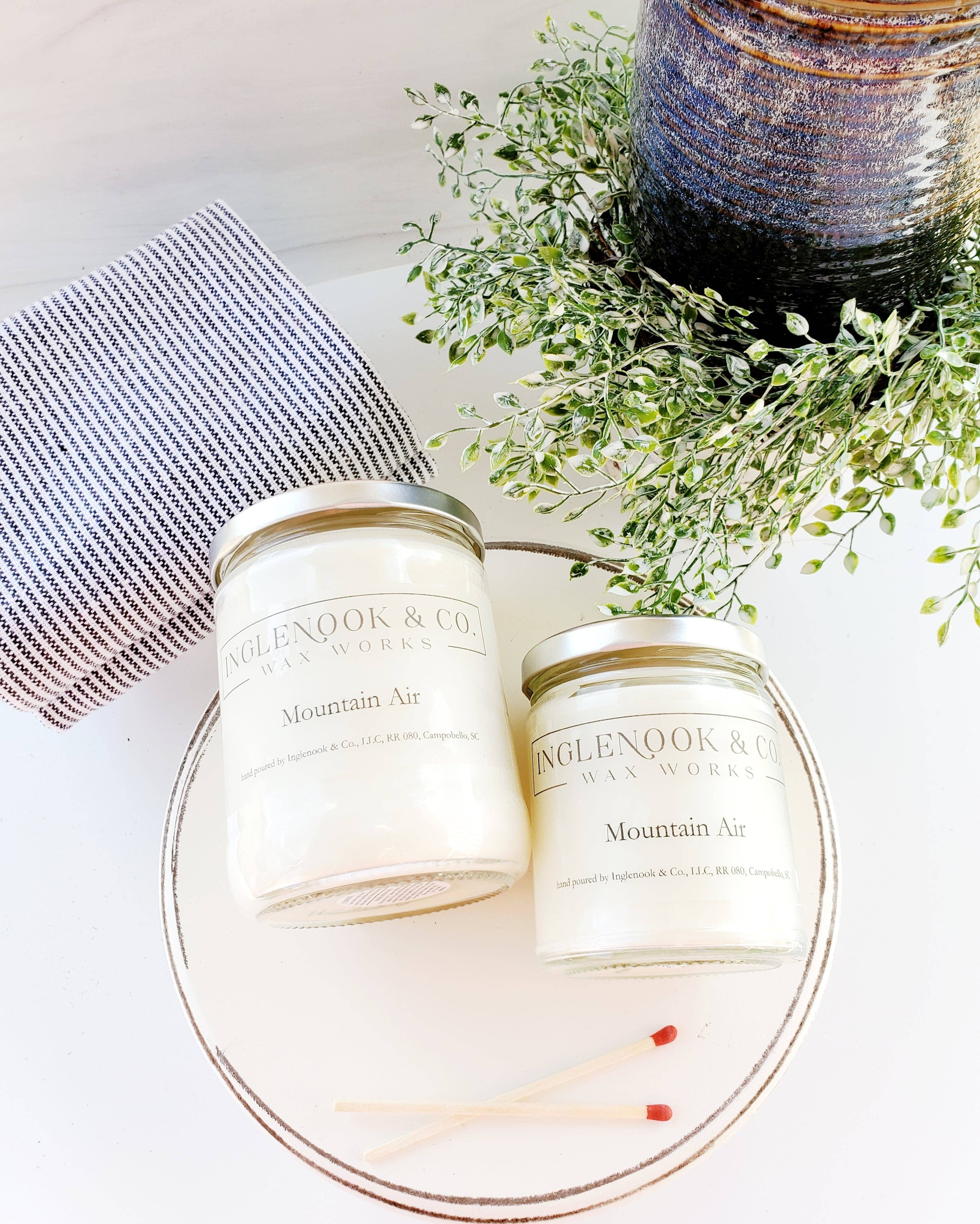 Inglenook & Co. - Wholesale Jar/Filled Candle - Mountain Air Soy Wax Soy Candle Clean Appearance2