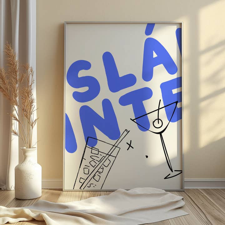 Sláinte Print for wholesale by As Gaeilge