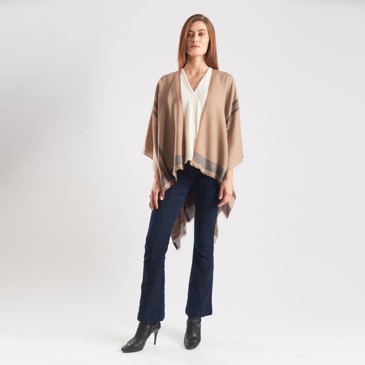 Poncho de Caxemira Aarzu por atacado de SADHU HANDMADE NATURALS