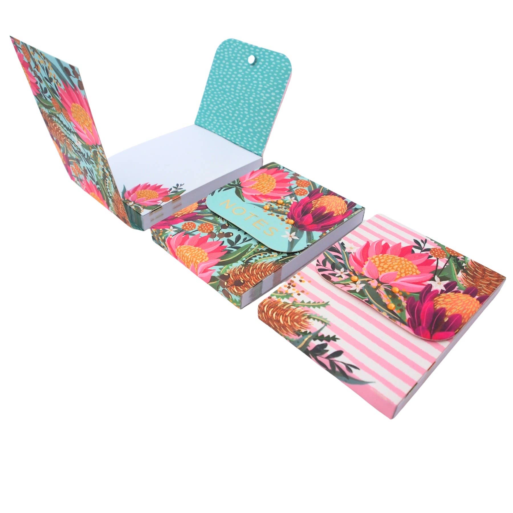 Diesel & Dutch – Großhandel Briefpapier-/Postkarten-Set – Bushland Botanischer Magnetischer Notizblock - Verschiedene Designs5