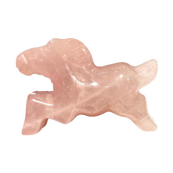 Lyserød kvarts hest for engroshandel hos Foliesbijoux