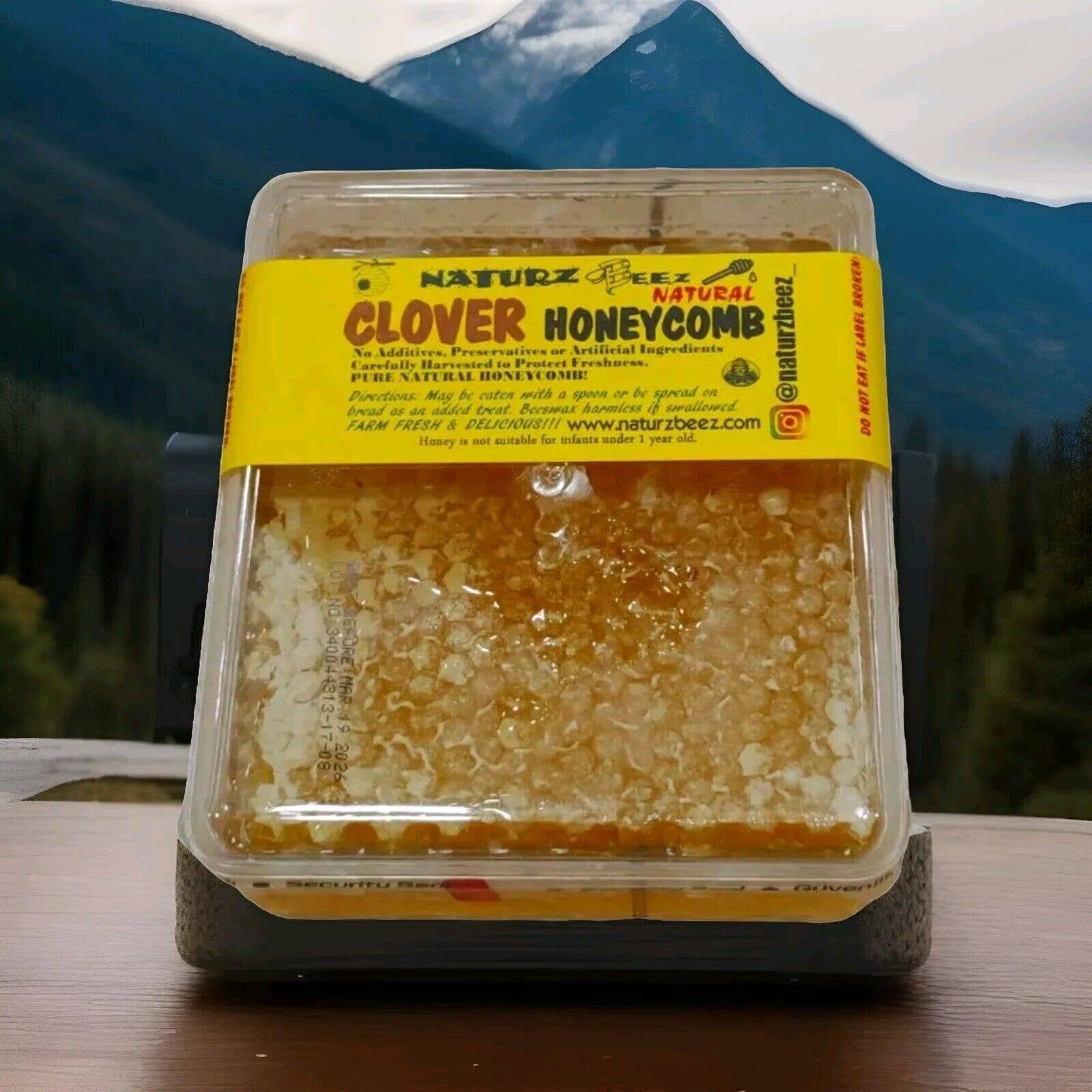 Naturz Beez - Venta al por mayor Miel - PANAL 14oz PANAL DE MIEL PURO SIN FILTRAR