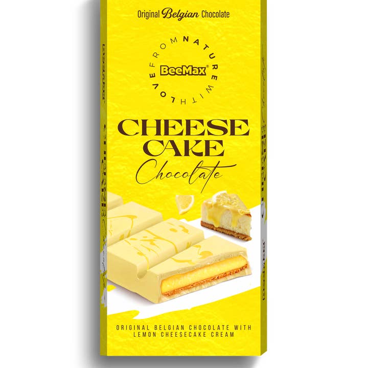 Beemax White Chocolate & Lemon Cheesecake Cream Bar 3.36oz for wholesale by Beemax