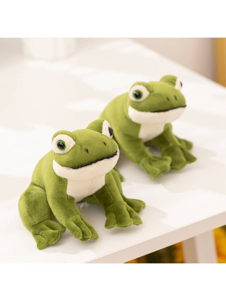 Kuta - Realistisches sitzendes Frosch-Plüschtier, weich und kuschelig für den Großhandel von WEST AUSSIE SUPPLIES