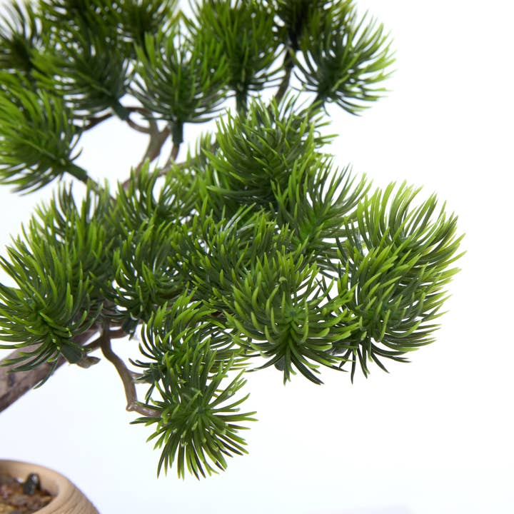 Vintage Home - Wholesale Artificial Plant - 2-pack 14” Faux Bonsai Trees with real touch leaves, in a mo