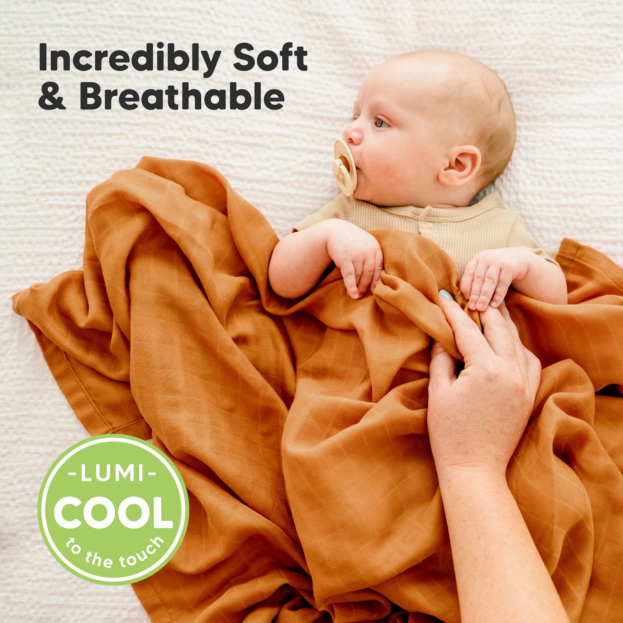 Spice KeaBabies Lumi Muslin Swaddle Blankets for wholesale on Faire1