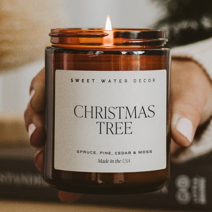 Christmas Tree 9 oz Soy Candle - Christmas Decor & Gifts for wholesale by Sweet Water Decor