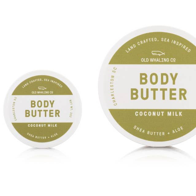 Travel Size Coconut Milk  Body Butter (2oz) for wholesale by Old Whaling Company