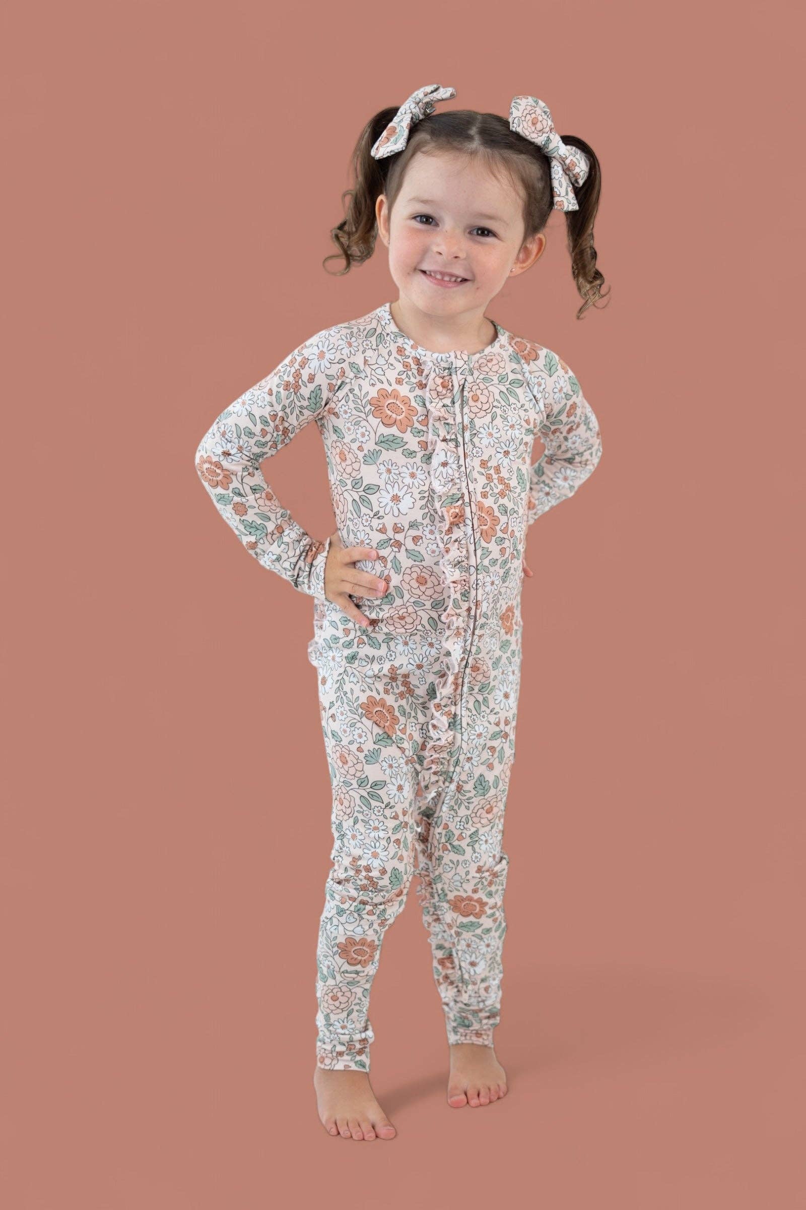 Dream Big Little Co. - Wholesale Jumpsuit - Baby - AUTUMN BLOSSOM DREAM RUFFLE ROMPER19