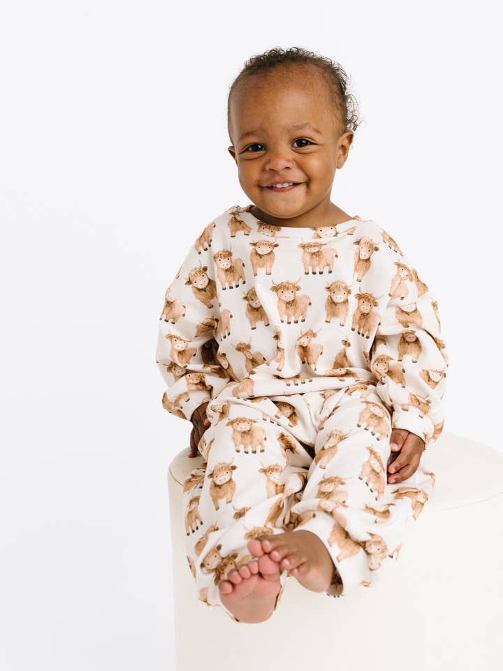 Little One Shop - Wholesale Top & Pant Set - Baby - Mini Highland Sweatsuit7