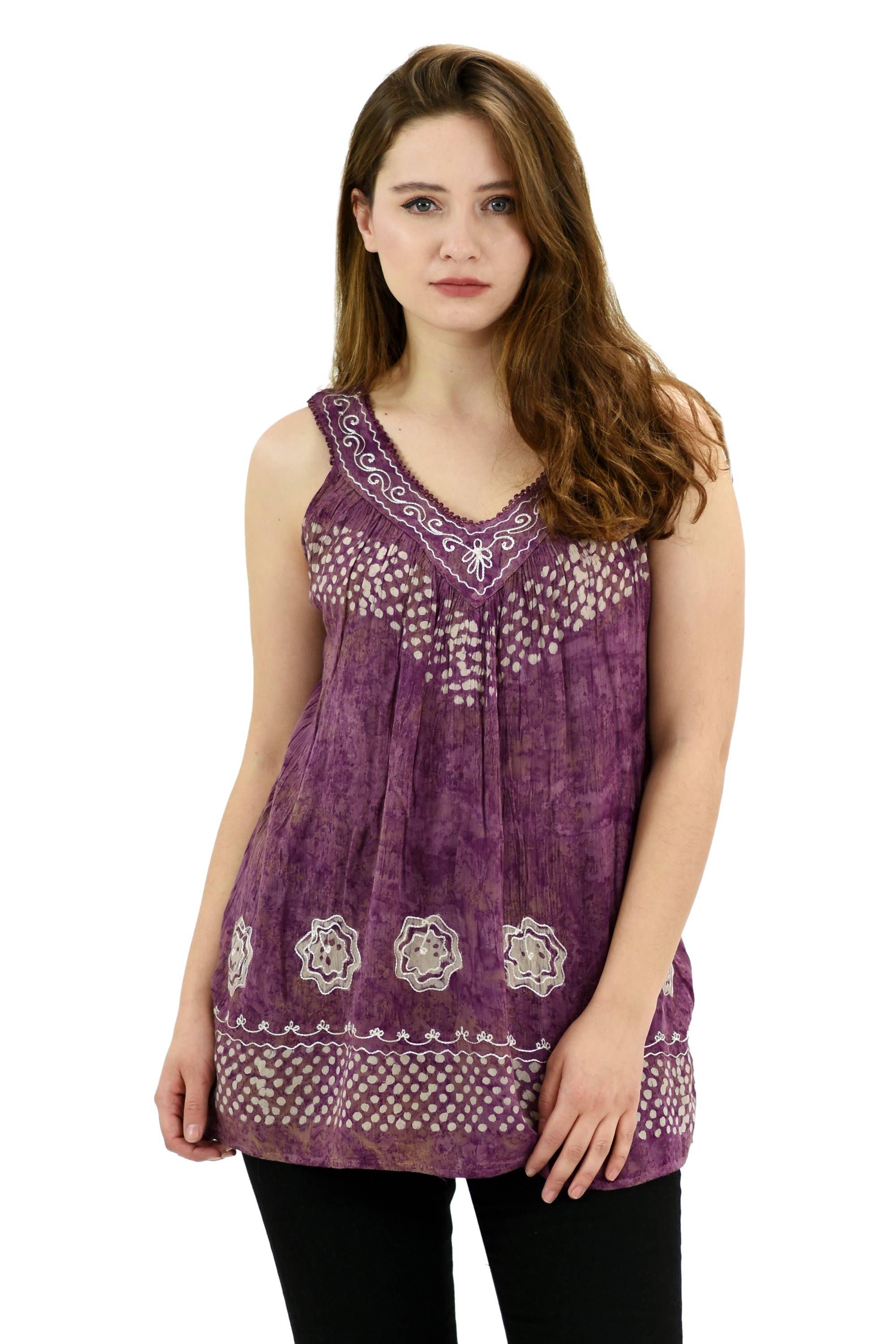 Advance Apparels - Wholesale Tunic – Women’s - Closeout Tie Dye Blouse