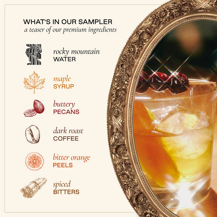 Strongwater - Wholesale Cocktail Mix/Syrup - Old Fashioned Cocktail Syrup Sample Set4