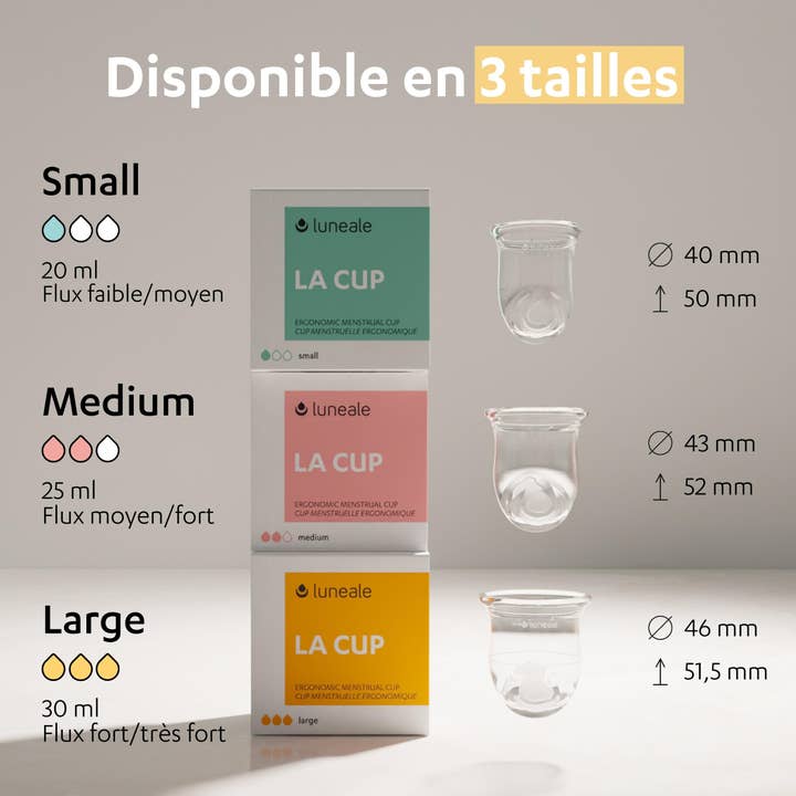 Luneale – wholesale Menstrual cup – La Cup - Size L - Menstrual Cup - High to Very Strong Flow