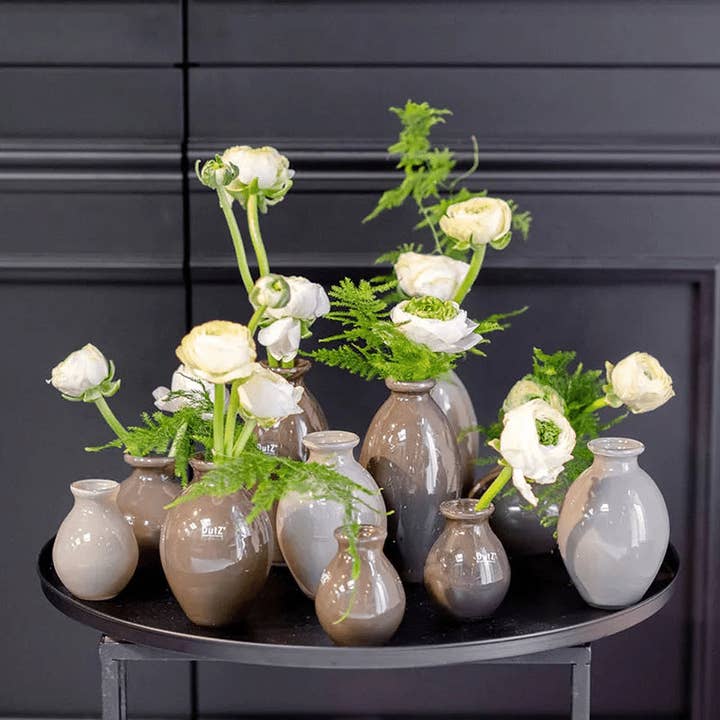 NADIEL TAUPE MIX Budvase Set for wholesale by DutZ Collection @ Lowlands Design