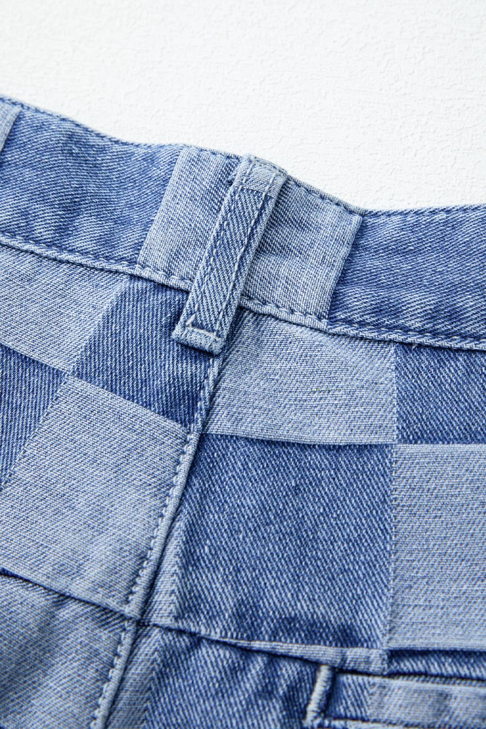 PartyEight - Vente Jean – femme - Jeans à jambes larges en jean à carreaux3