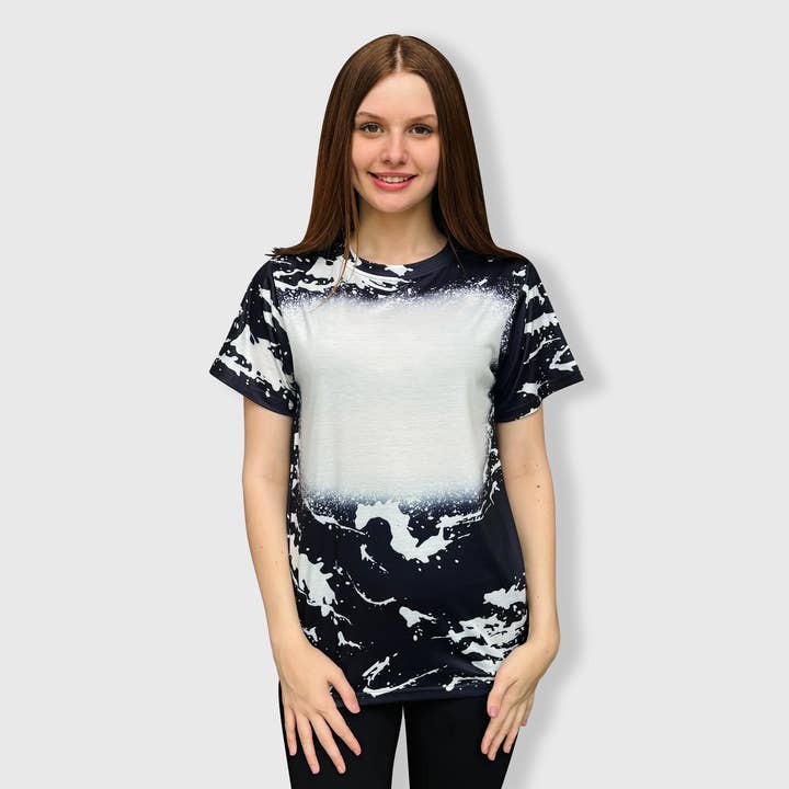 Scrunched Faux Bleached Tees for wholesale by ILTEX Apparel