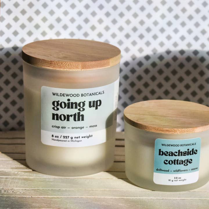 Wildewood Botanicals - Wholesale Jar/Filled Candle - Going Up North Soy Candle1