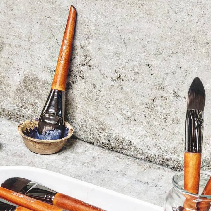 The Good Stuff Botanicals - Wholesale Mask applicator brush/tool - Eco + Vegan Face Mask Brush3