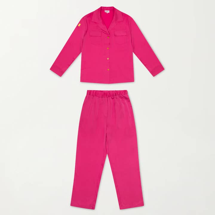 Montserrat New York - Wholesale Top & Pant Set (NOT Loungewear) - Women's - The Co-ord Set in Fuchsia2