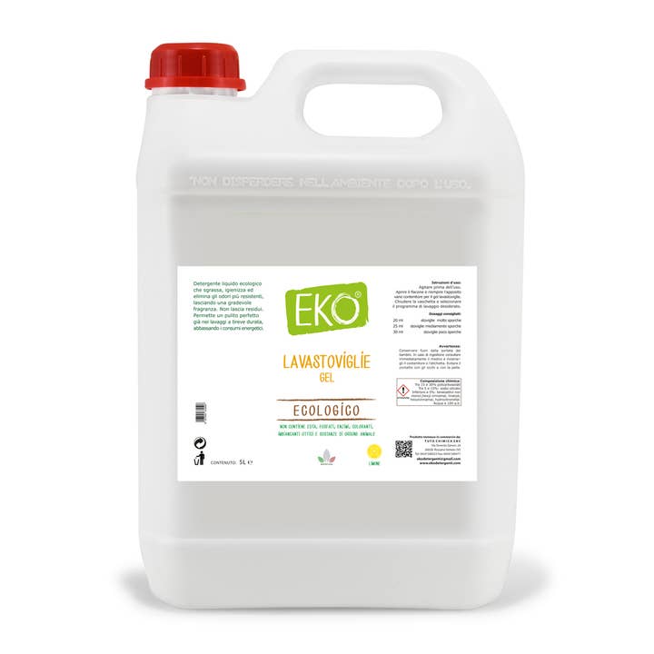 Eko Dishwasher Detergent Gel 5L for wholesale by Ecologico Italiano