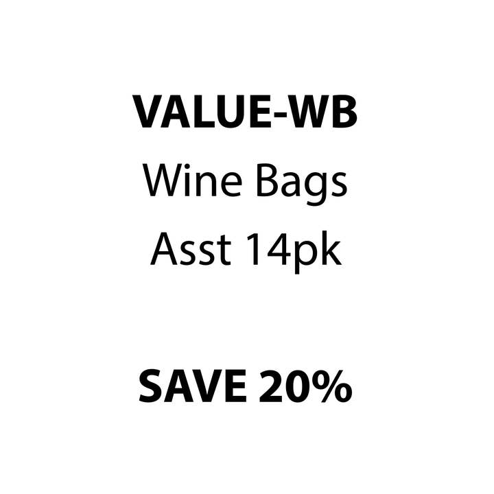 VÄRDEPAKET - VINPÅSAR - Blandat 14-pack för wholesale av Wildwood Landing