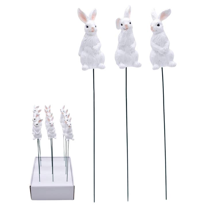 Transpac - Wholesale Artificial Flowers - SALE Transpac Res Bunny Picks In PDQ S/12 Easter Home Décor