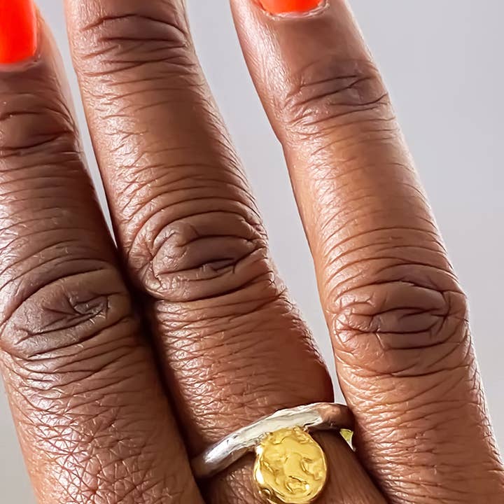 MOCA Jewellery - Wholesale Band/Stacked Ring - Circle Accent Ring15