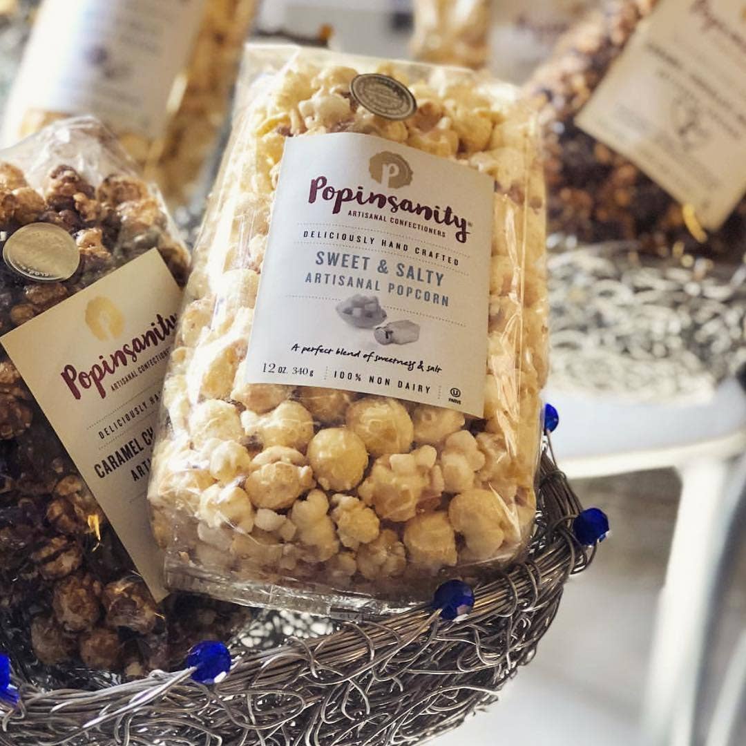 Popinsanity Popcorn & Confections - Wholesale Popcorn - Gourmet Popcorn Sampler - 6 Top Flavors x 6 medium bags each8