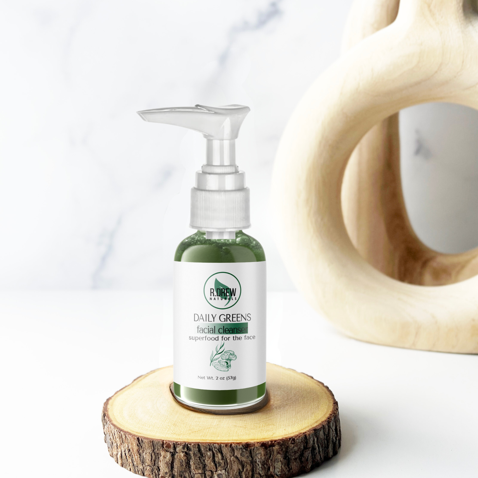 R. Drew Naturals, LLC - Vente Nettoyants pour le visage - Nettoyant pour le visage Daily Greens 1