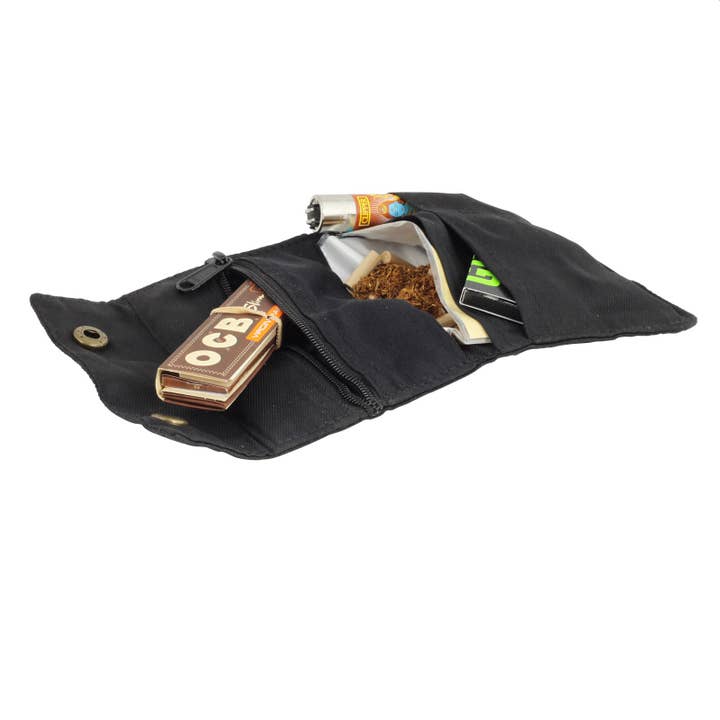 Tribal Trade GmbH - Venta al por mayor Humidificadores/accesorios de puros - Bolsa de tabaco de pana marrón