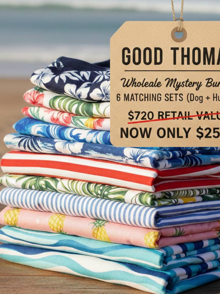 Mystery Box: 6 Matching Dog + Human Sets — retail value $720 for wholesale by Good Thomas
