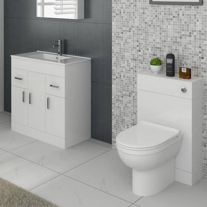 Bathroom4Less – wholesale Cabinet – Sphinx Bathroom Furniture Set with Vanity Basin Cabinet, WC Unit, Toilet Pan & Cistern3