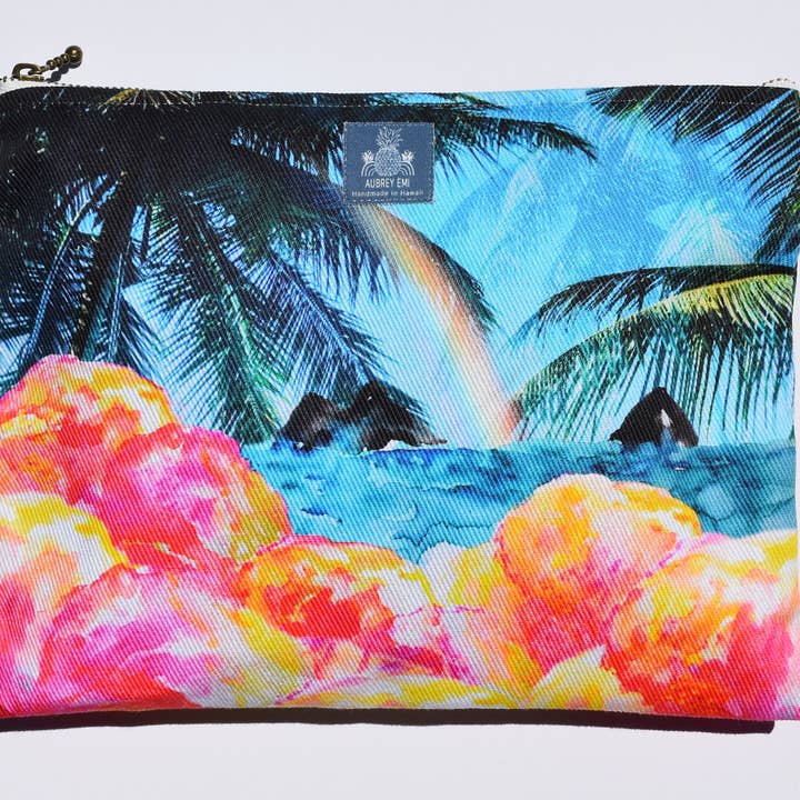 Rainbow Mokulua Hawaiian Islands — mittelgroßer Beutel für den Großhandel von Aubrey Emi Designs