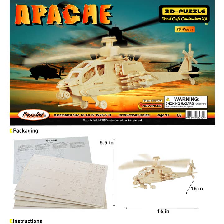 Cota Global - Wholesale Puzzle - Kids - 3D Puzzles - Apache1