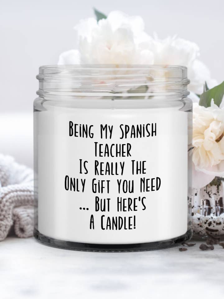 Vela para profesores de español, regalos para profesores de español para venta al por mayor de It's So Perfect
