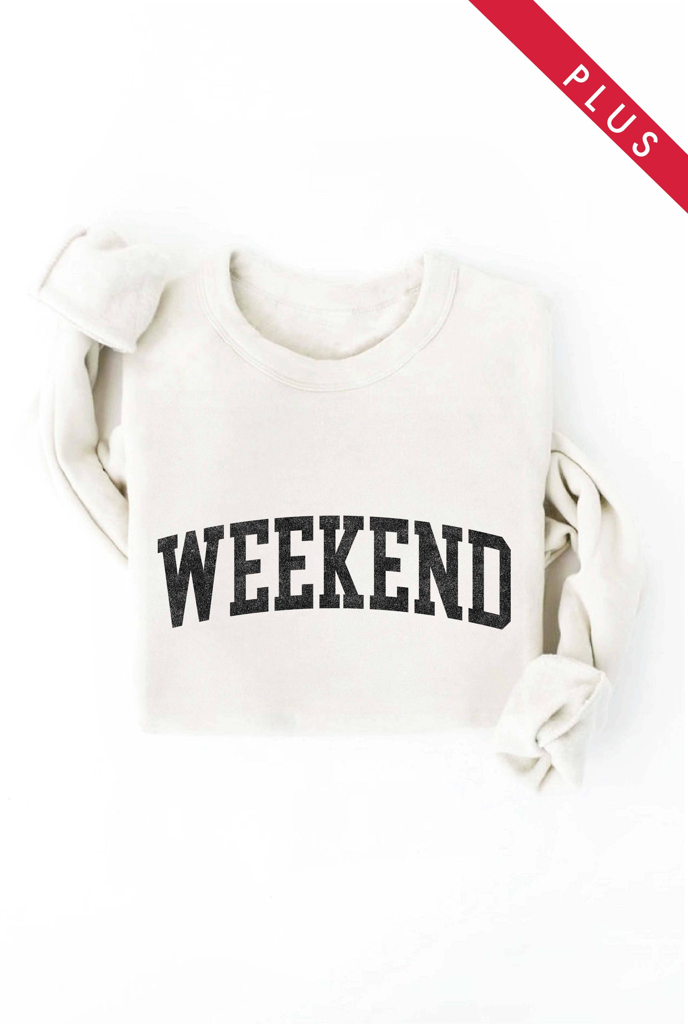OAT COLLECTIVE - Wholesale Graphic Sweatshirt - Women's - WEEKEND Plus Graphic Sweatshirt2