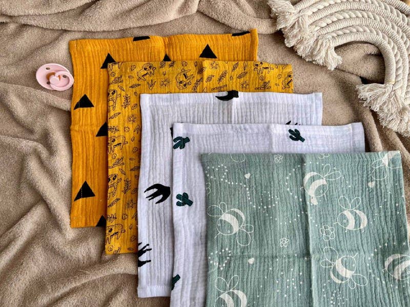 Pastel Baby - Wholesale Wash Cloth - Kids & Baby - Reusable Cloth Baby Wipes, Wash Cloth Napkins Pack Of 52