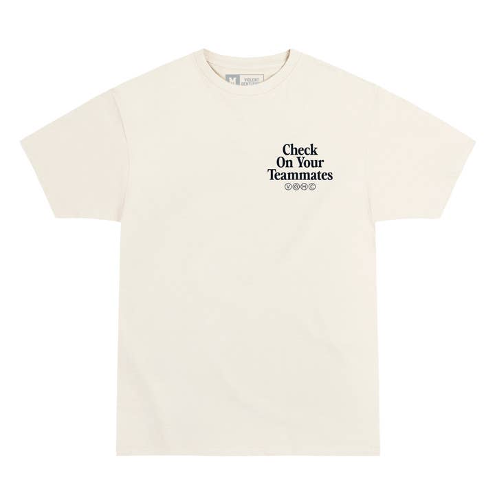 Check On Your Teammates Premium Tee for wholesale by Violent Gentlemen