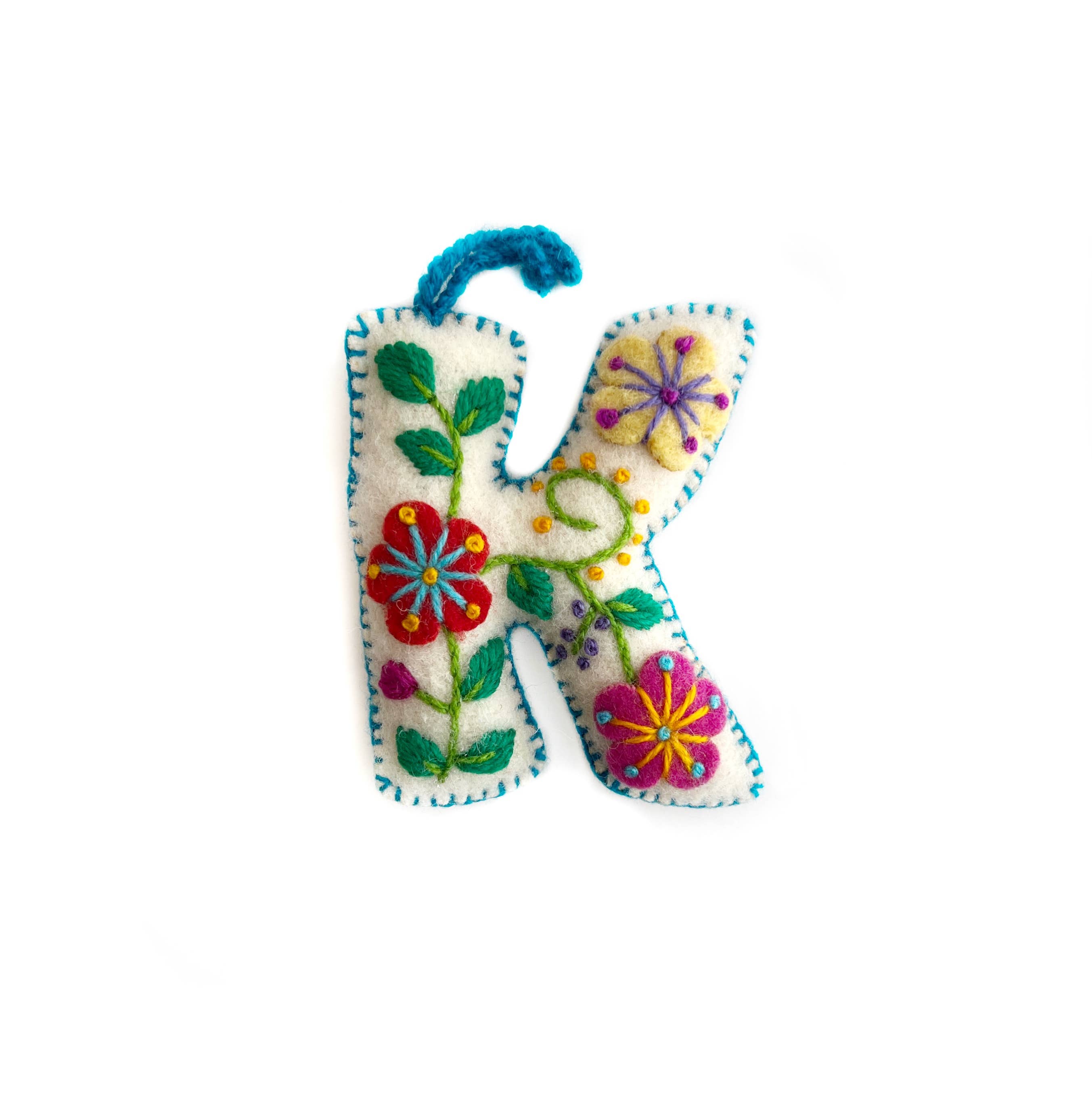 Ornaments 4 Orphans - Wholesale Ornament Set - White Letter Ornament Bundle BHJKNR, 6 Pack5