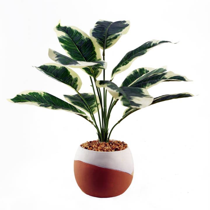 Leaf Design UK LTD - Wholesale Artificial Plant - Artificial Plant Pothos Variagated Planter
