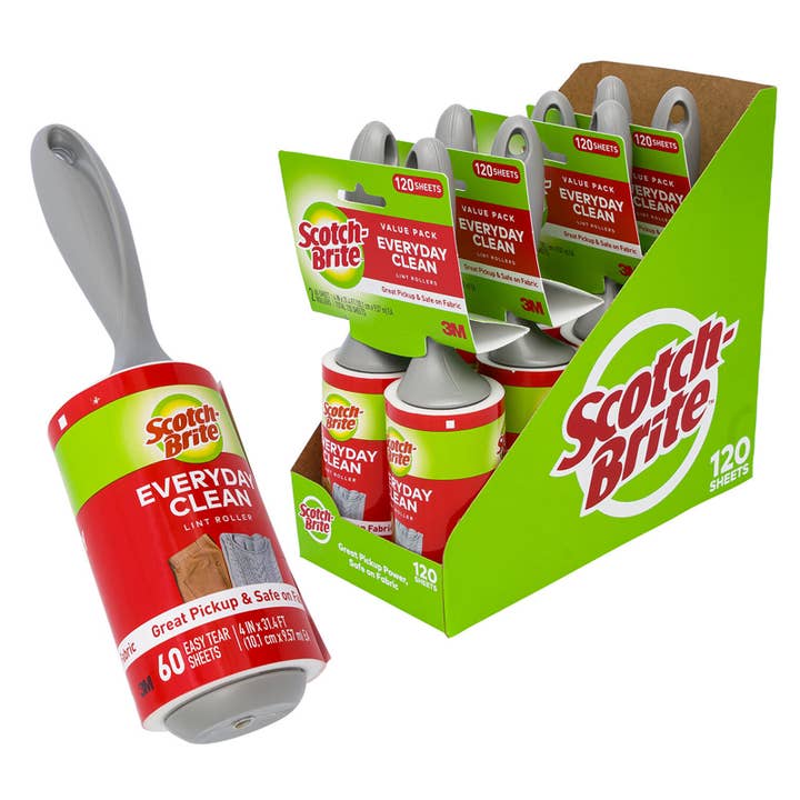 Deluxe Import Trading - Wholesale Lint Roller - Scotch Brite 2pk Everyday Clean Lint Roller