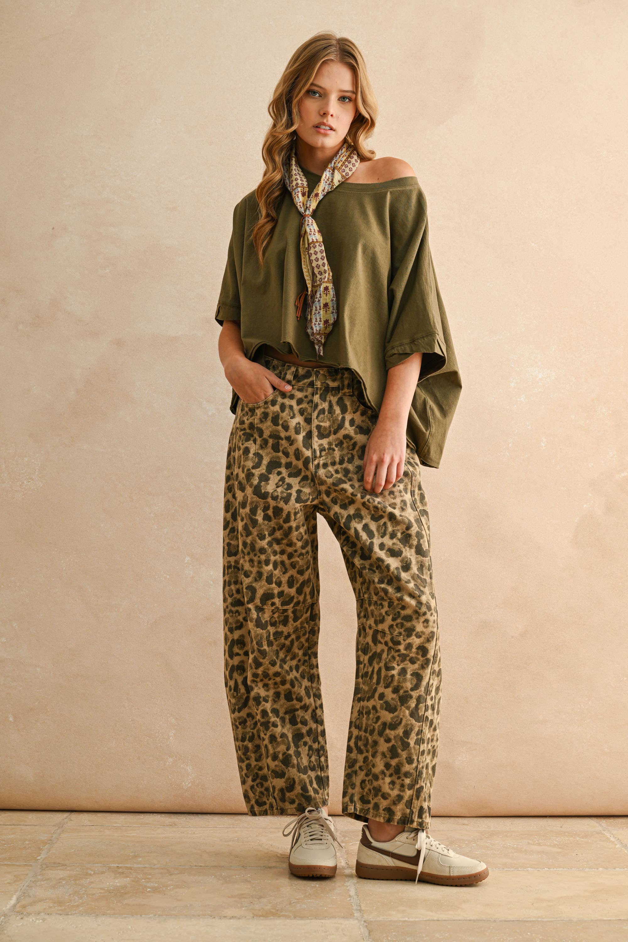 MIOU MUSE - Wholesale Blouse - Women's - T3736  BYE AND WASH OVERSIZED TOP18