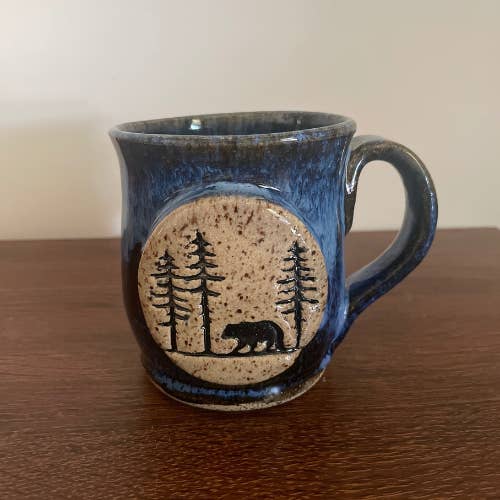 Adirondack Pottery Co. - Wholesale Coffee Mug - Black Bear Nature Mugs | Handmade | Wheel Thrown Pottery