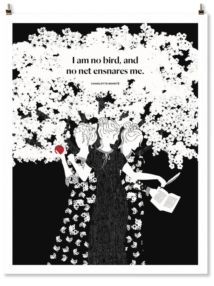 Charlotte Brontë Print for wholesale by Obvious State