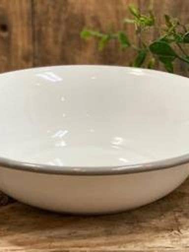 Gray Rim Soup Bowl for wholesale by DNS Designs