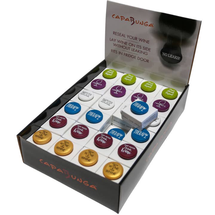 Wine Cap Counter Display | Bestselling Wine Stoppers and other Purchase Wholesale wine products. Free Returns & Net 60 Terms on Faire trending on Faire.