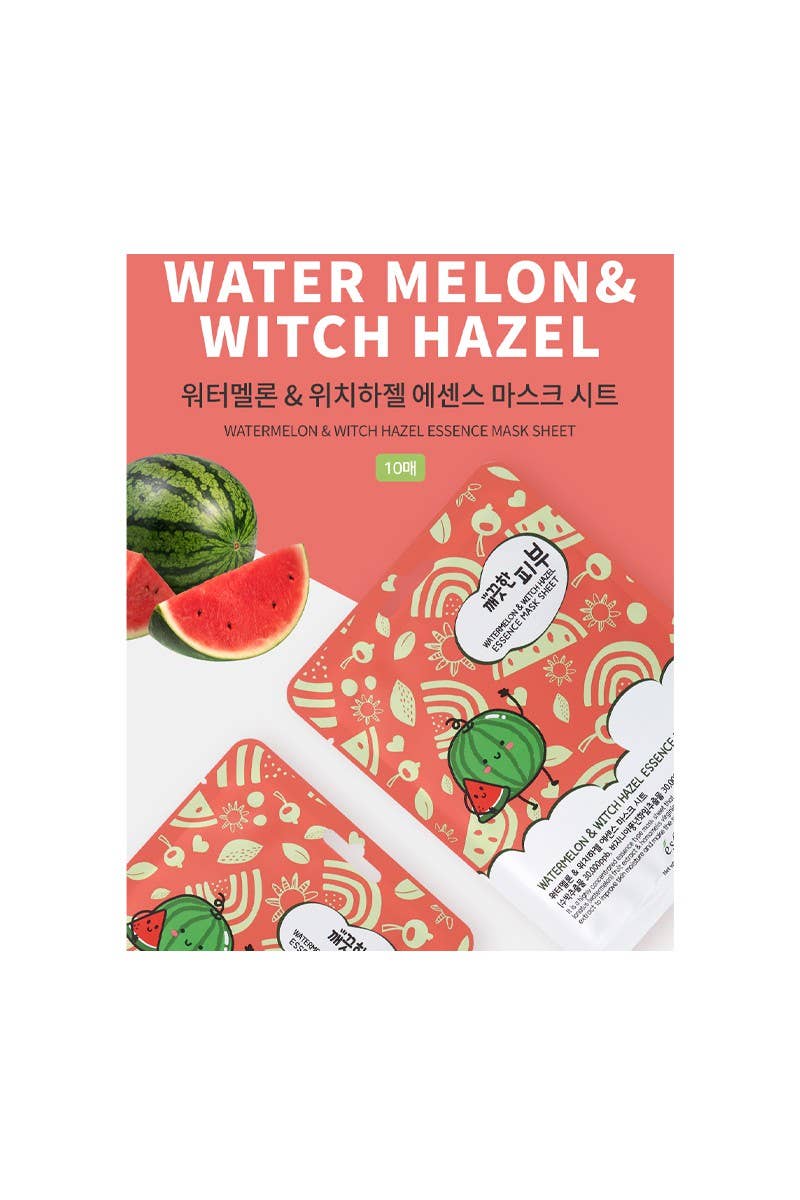 PINEAPPLE Beauty - Wholesale Skincare Face Mask - Esfolio ESMPPUWM Watermelon Essence Facial Mask Sheet - 10pc4