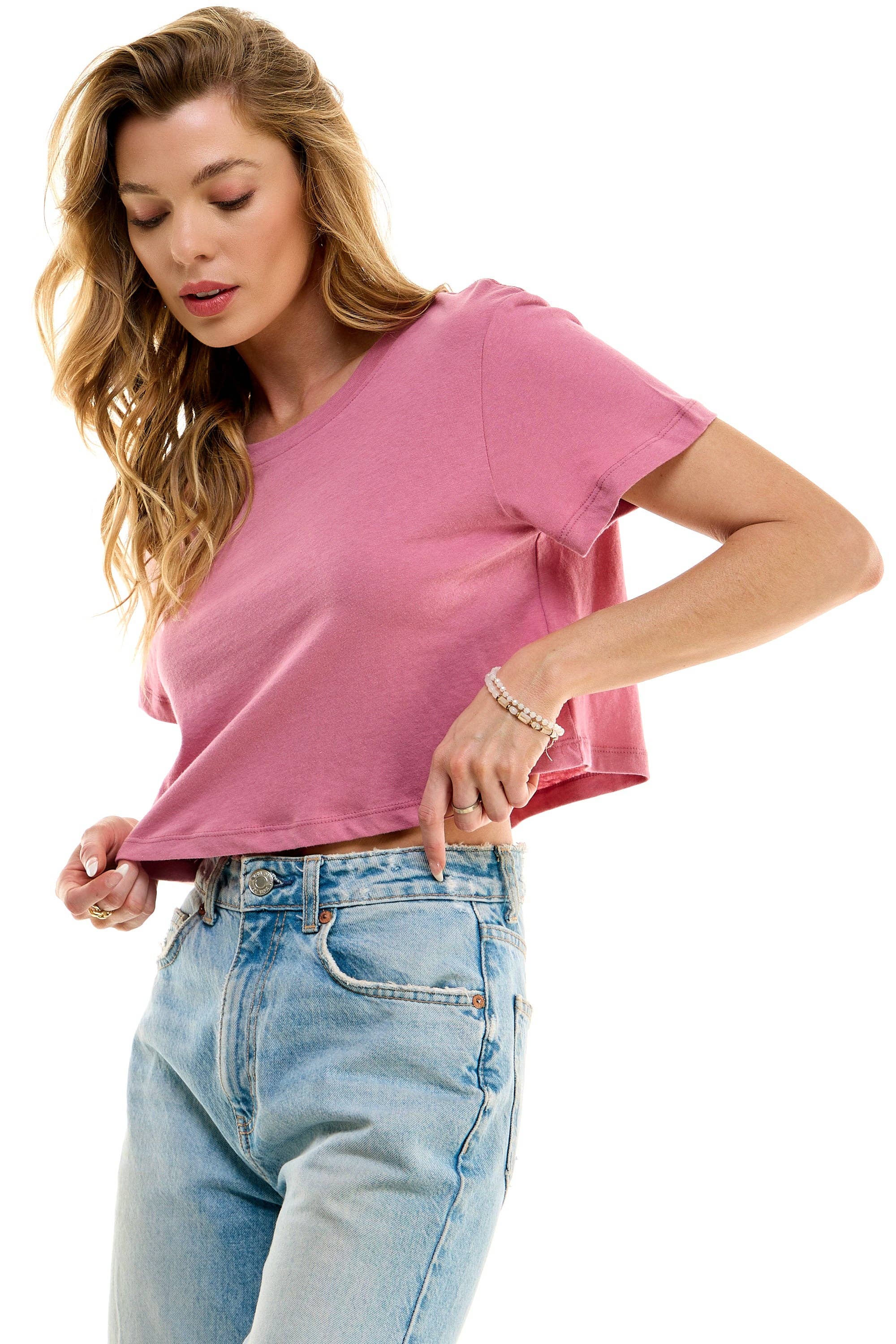 LOVING PEOPLE - Wholesale T-Shirt - Women's - Premium Cotton Crop Tees150