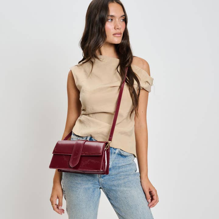 Moda Luxe - Vente Sac à bandoulière – femme - Violet - Sac à bandoulière verni9